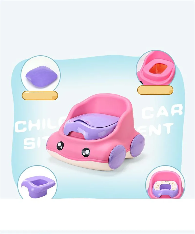 0-9 Years Old Kids Cute Car Toilets Baby Portable Toilets Training Bebe Potties&Seats Baby Girl's WC Baby Boy's WC MT004807