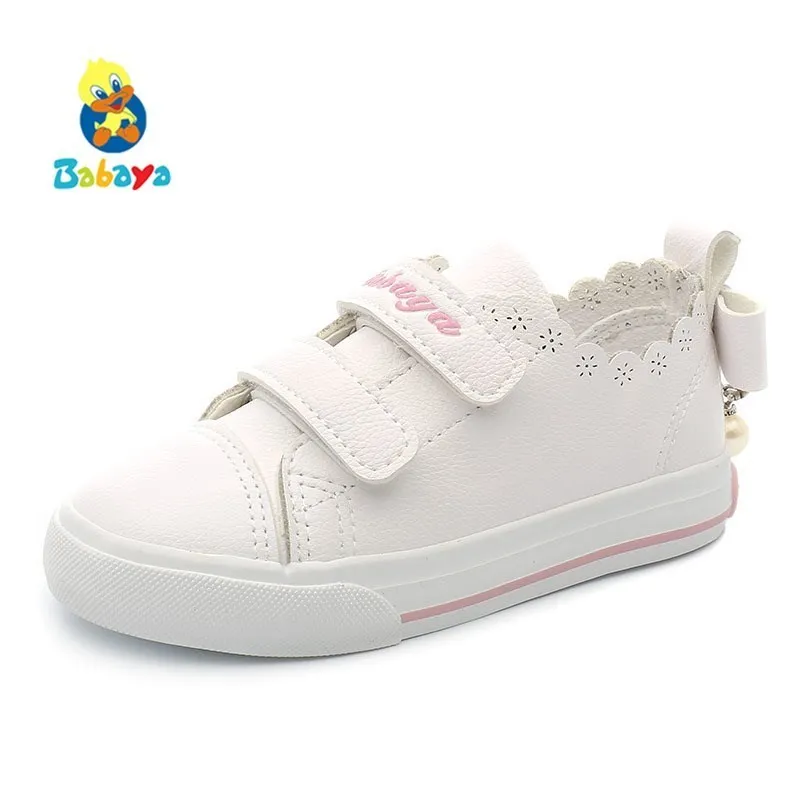 

Children Shoes For Girls Small White Lovely Girls Shoes Kids 2018 Spring New Fashion Girl Casual Shoes Joker Princess Shoes