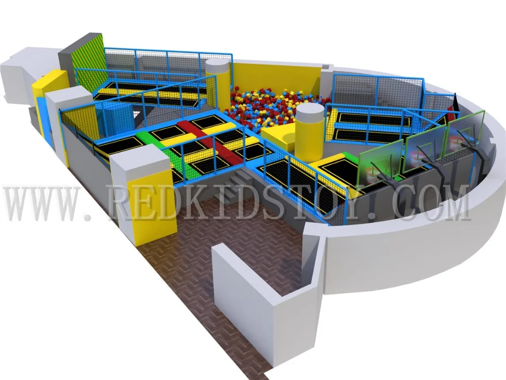 

Shipped to Bolivia ASTM Certificated Multi-functional Trampoline Park With Amazing Spider Wall