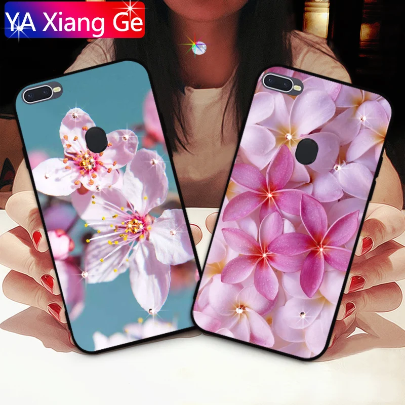 

Glitter Diamond Case For OPPO F3 Plus F5 F7 F9 F11 Pro Luxury Rhinestone Cherry Cover Case For OPPO A1 A3S A5 AX5 A7 A71 A79 A83