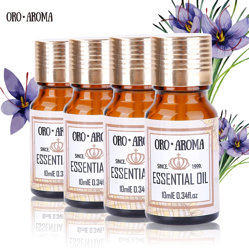 

Famous brand oroaroma tea tree castor jojoba lavender Essential Oils Pack For Aromatherapy Massage Spa Bath 10ml*4