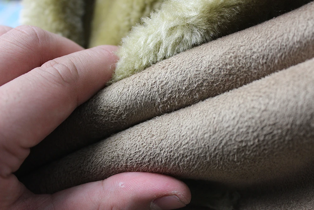 Мужская мода Ретро Винтаж кожаная замшевая куртка длинный искусственный мех пальто для мужчин зимние толстые теплые бархатные с подкладкой