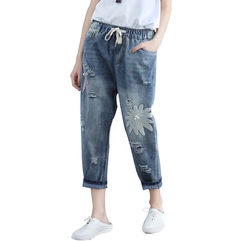 Aliexpress.com : Buy Plus Size 4XL Summer Hole Boyfriend