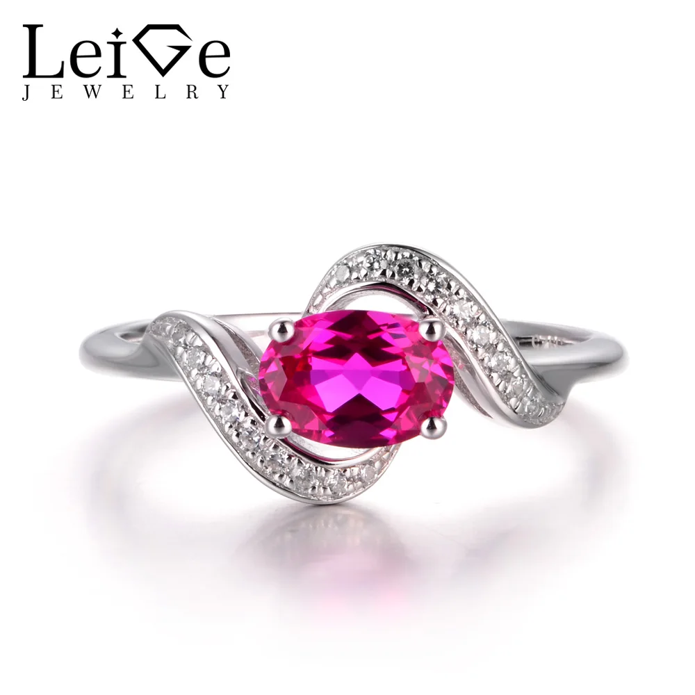 LeiGe Jewelry July Birthstone Rings Ruby Anniversary Rings Oval Cut Red Gemstone Rings Real 925 Sterling Silver Lovely Rings
LeiGe Jewelry July Birthstone Rings Ruby Anniversary Rings Oval Cut Red Gemstone Rings Real 925 Sterling Silver Lovely Rings