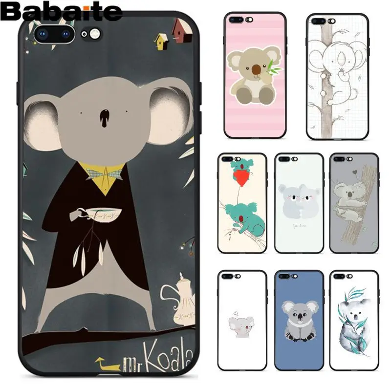 Babaite الحيوان كوال أعلى مفصلة شعبية الخليوي غطاء إطار هاتف محمول ل أبل iPhone8 7 6 6 ثانية زائد X XS ماكس 5 5 ثانية SE XR الهواتف المحمولة