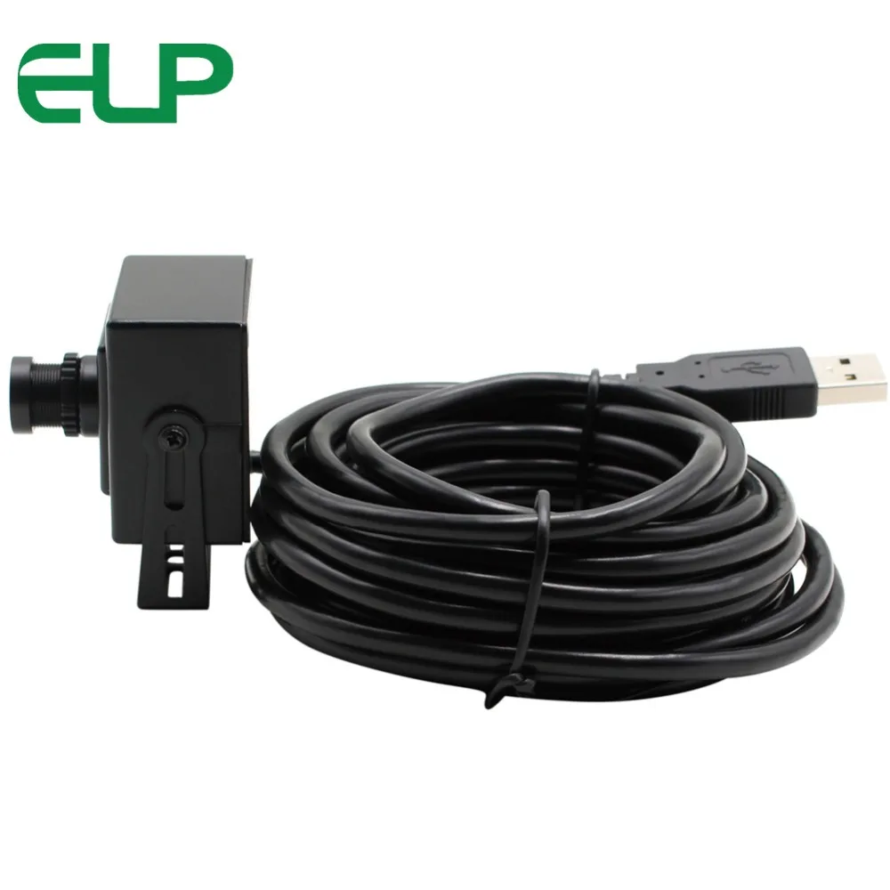 Камера ELP usb 2 мегапикселя с черным чехлом и объективом 3 6 мм для всех видов систем