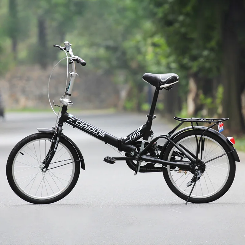 Perfect Folding Bicycle High Quality Carbon Steel 20 Inches Carrying Back Seat Can Be Manned Carrying Back Seat Can Be Manned 1
