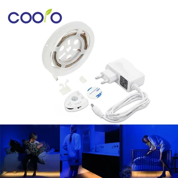 

Under Bed Motion Sensor Dimmable Lighting, Warm White LED Strip With Automatic Shut Off Timer, Cabinets/Under Stairs/Bedroom