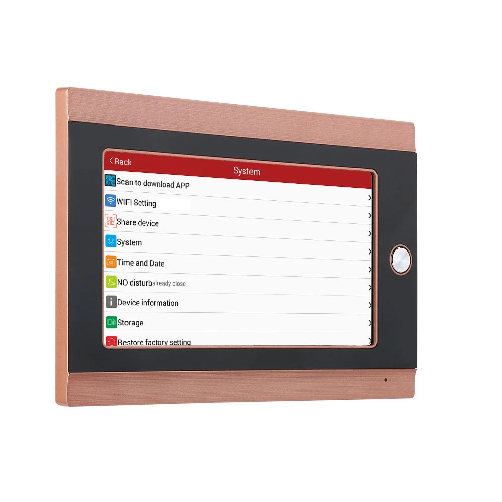 KERUI 7inch WiFi Video Doorbell HD1080P Large Screen Intercom Doorbell With Motion Alarm System IR Night Vision TF Card Storage