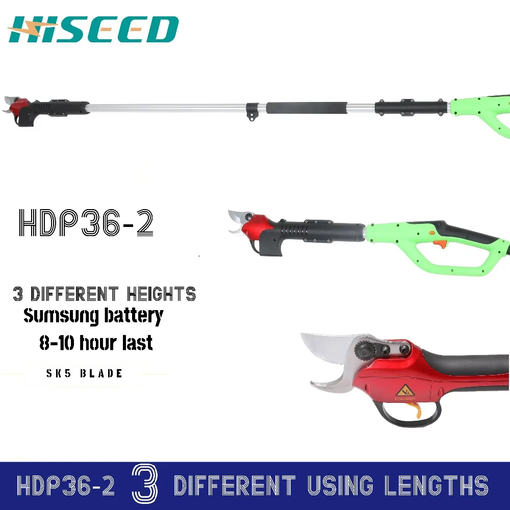 CE electric long pole pruners telescopic pruning shears for fruit tree