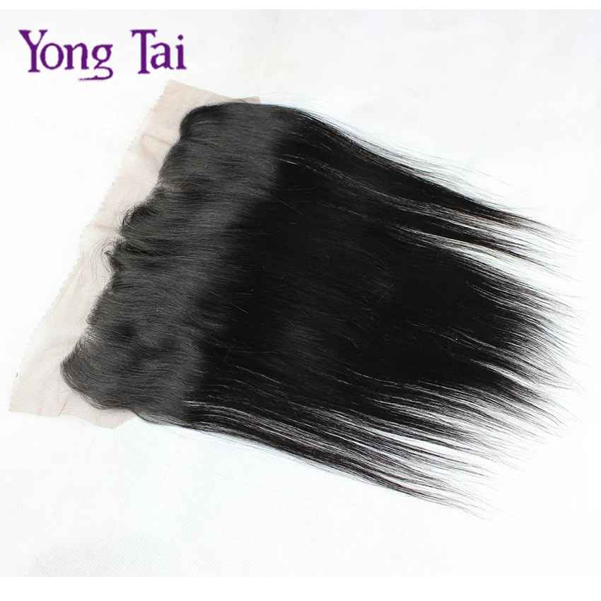 

1pc Ear to Ear 13"x4" Full Indian Lace Frontal Closure Top Quality Straight Lace Frontal Indian Virgin Hair,Single Piece