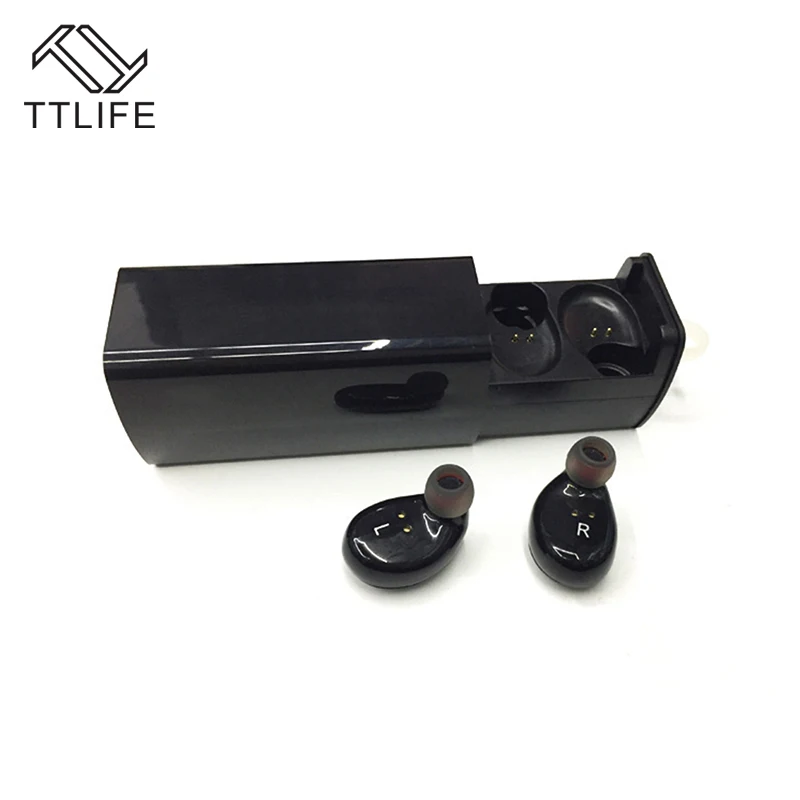 

TTLIFE Mini Bluetooth Earphone Fone De Ouvido Wireless Headphones with Mic In-ear Headset with Charge Box for Xiaomi Phone 7
