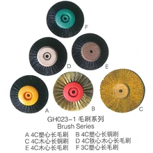 Пластиковый хаб роторная установка 4C с щетиной(Стоматологическая полировальная щетка ювелирные изделия Чистка зубных протезов полировки