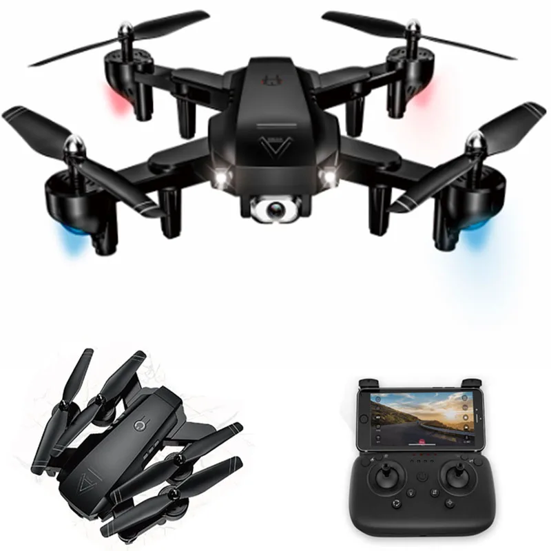 Мини Дрон с камерой HD 1080P WIFI FPV RC дроны GPS оптическое положение потока воздушный