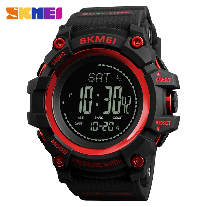 New Men Sports Watches SKMEI Brand Pressure Compass Watch Alarm Chrono Digital Wristwatches 30M Waterproof Relogio Masculino 