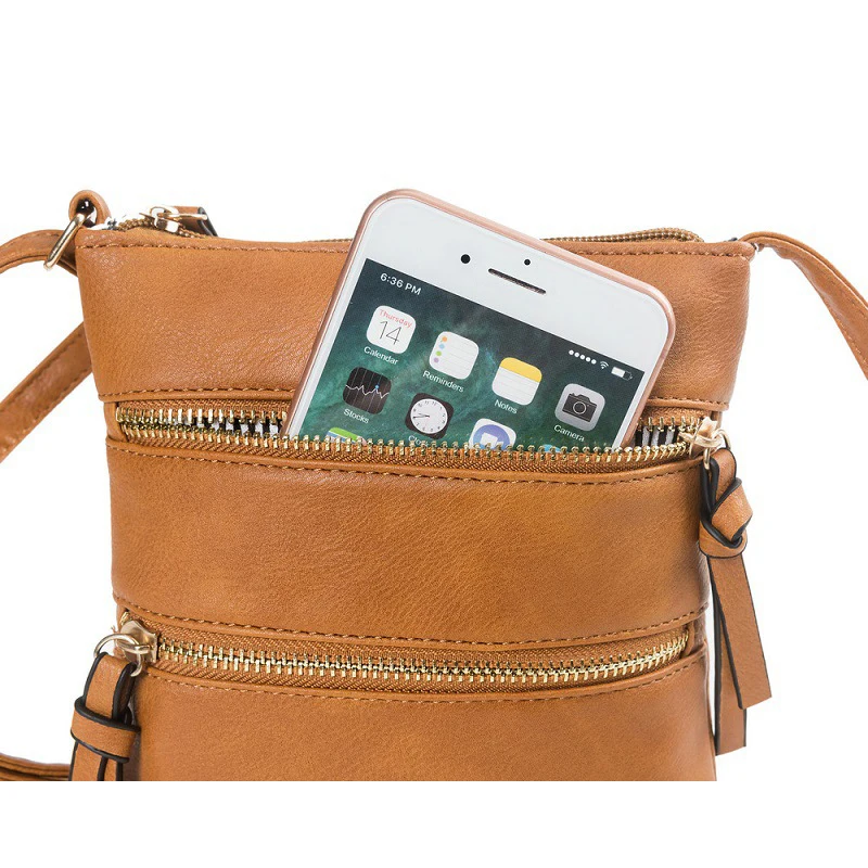 Women Small PU Leather Handbag Satchel Messenger Shoulder Cross Body Bag Purse
