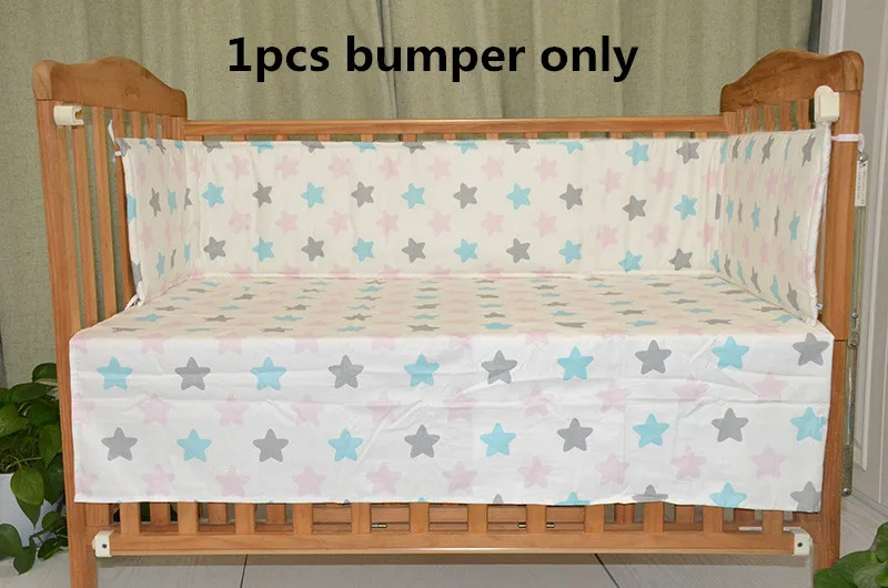 Детские бамперы в кроватку для новорожденных хлопок льняная кроватка бампер детская кровать протектор кроватка бампер детская кроватка, детская кровать бампер звезда/дерево