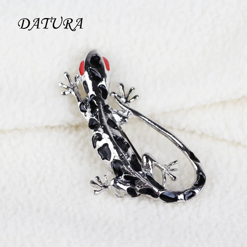 Europe and the United States jewelry fashion Black House lizard exaggerated jewelry Brooch Pins For Women