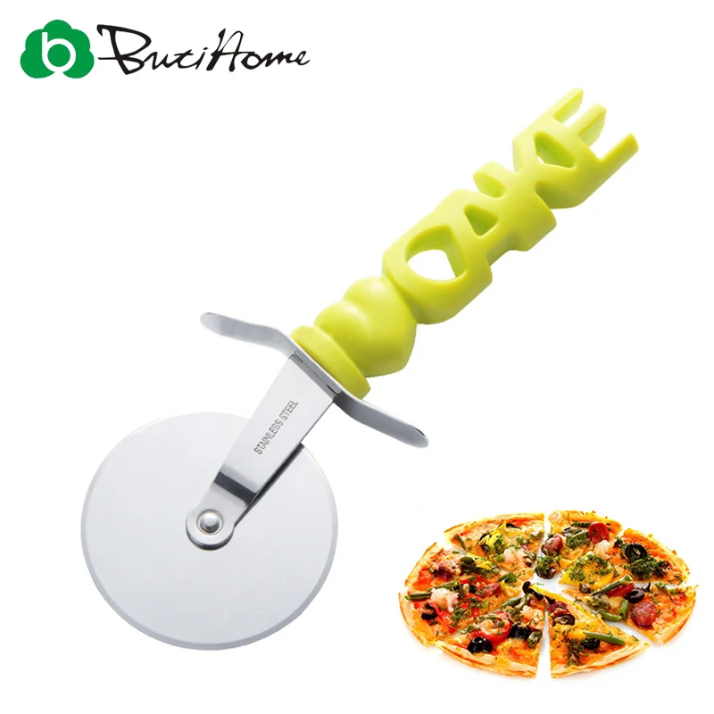 Butihome Stainless Steel Pizza Wheel Kitchen Creative Pizza Cutter