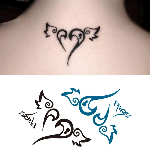 waterproof temporary tattoo sticker small angel wings with waterproof temporary tattoo sticker small angel wings with