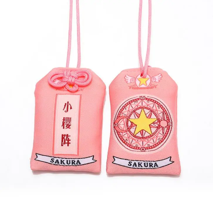 1 шт. Kawaii японский розовый Сакура Omamori Лаки Omamori брелок сумка Подвеска милый подарок вечерние сувениры