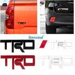 Senzeal 3D металлическая TRD Автомобильная дверь окно значок задней двери эмблема Авто универсальные наклейки аксессуары автомобиля наклейки