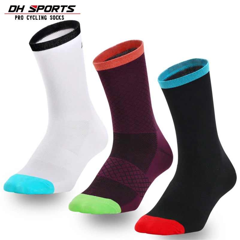 

DH SPORTS Cycling Socks Outdoor Breathable Racing Running MTB Bicycle Socks Soft Thin Sports Sock Top Quality Cycling Bike Socks