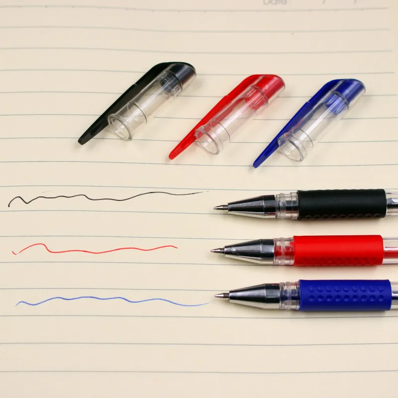 

5 Pcs / Pack High Quality 0.5mm Neutral Ink Gel Pen Refill Black Blue Red Office Stationery Material School Supplies