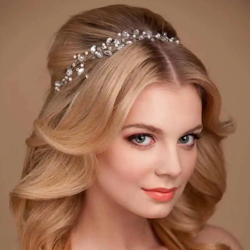 Fashion Women Jewelry Metal Crystal Rhinestone Headband Head Hair Band 2017 SL