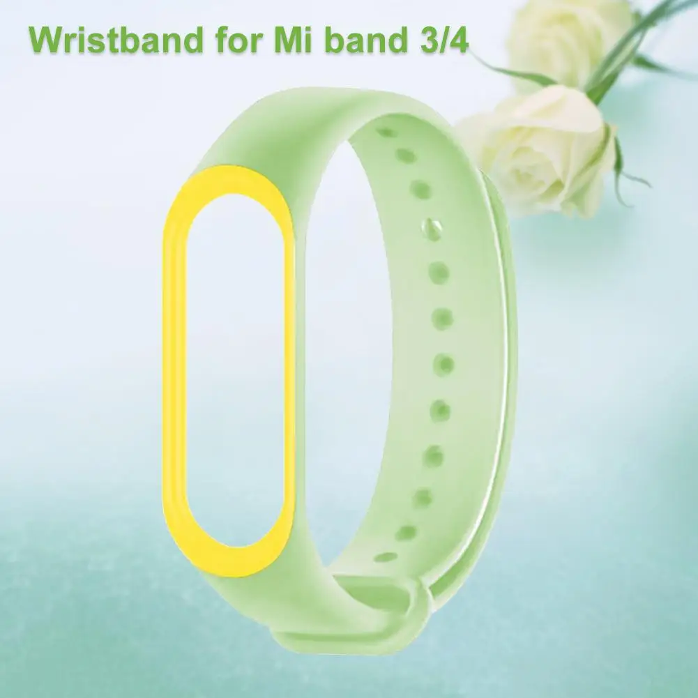 Сменный Универсальный двухцветный ремешок Lu mi nous для наручных часов mi Band 3 4 Xiao mi 3 4 Smart Bracelet