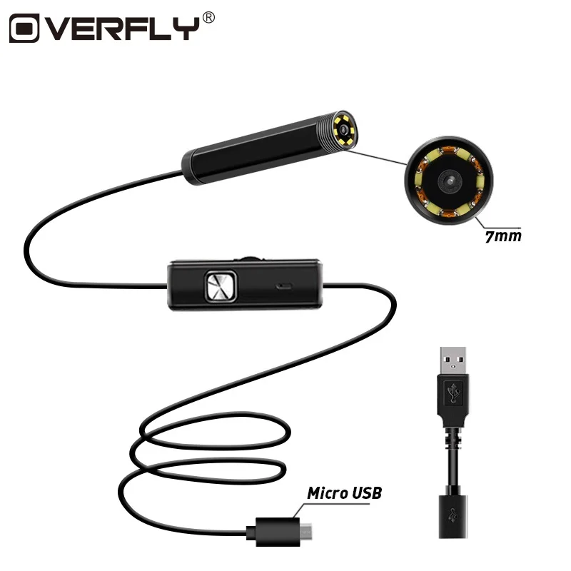Koop Micro USB Endoscoop Mini Camera Borescope Video Inspectie Camera Voor Auto Reparatie Pijp Inspecteren Bodem Detectie