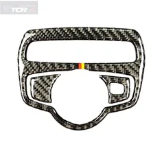 Для Mercedes C Class W205 C180 C200 GLC автомобильные аксессуары из углеродного волокна Рама переключателя фар Накладка стайлинга автомобилей Стикеры 3D