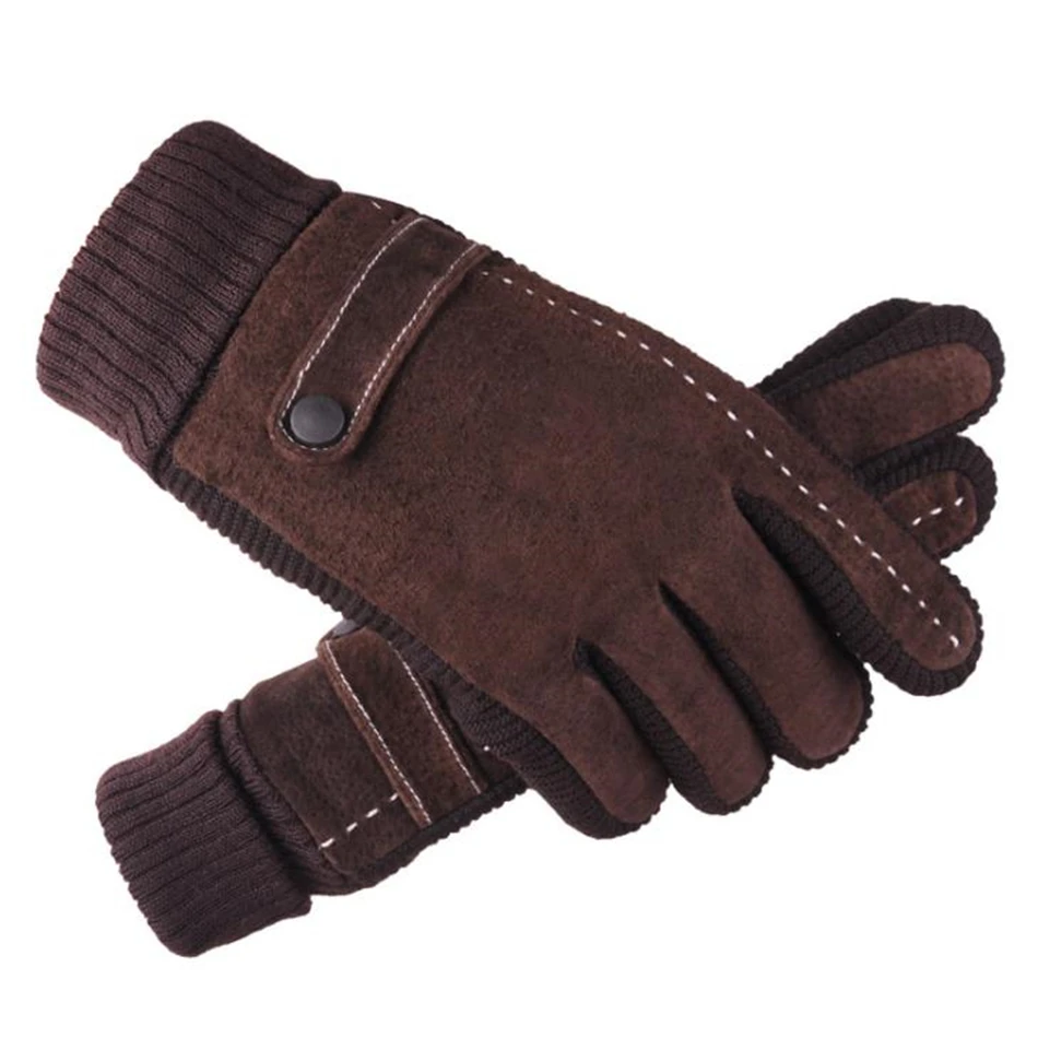 BUTTERMERE перчатки из свиной кожи мужские перчатки зимние из натуральной кожи черные коричневые теплые мужские перчатки Кожаные Мотоциклетные для мужчин