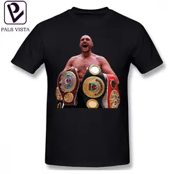 Энтони Джошуа футболка Tyson Fury бокс мир футболка Oversize 100 процентов хлопок футболка для мужчин Уличная забавная футболка