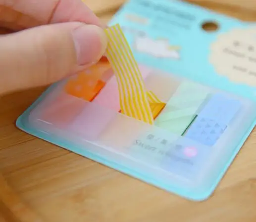 

[4Y4A] 5pcs Creative Category Index Binder label affixed sticky notes N times posted multicolored rainbow