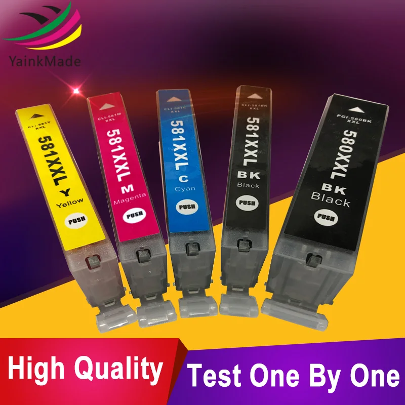 Compatible pgi 580XXL cli 581 ink cartridge replacement for Canon PGI-580 CLI-581 XXL PIXMA TS8150 TS8151 TS8152 TS9150 TS9155 | Компьютеры
