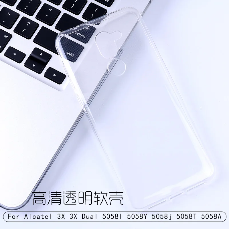 Alcatel 3X чехол защитный мягкий прозрачный TPU для 5058y 5058i силиконовый задней крышки |