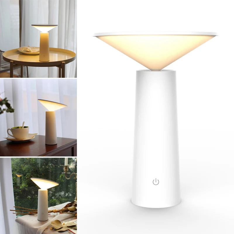 

Dimmable Night Light USB Rechargeable Desk Lamp for Bedroom Home Decor JA55