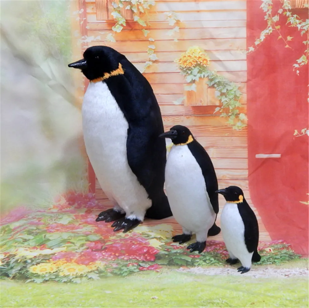 Fancytrader Simulation Penguin Toy Model Handicraft Animals Doll Plastic Fur Teaching Prop Home Decoration Toy 2