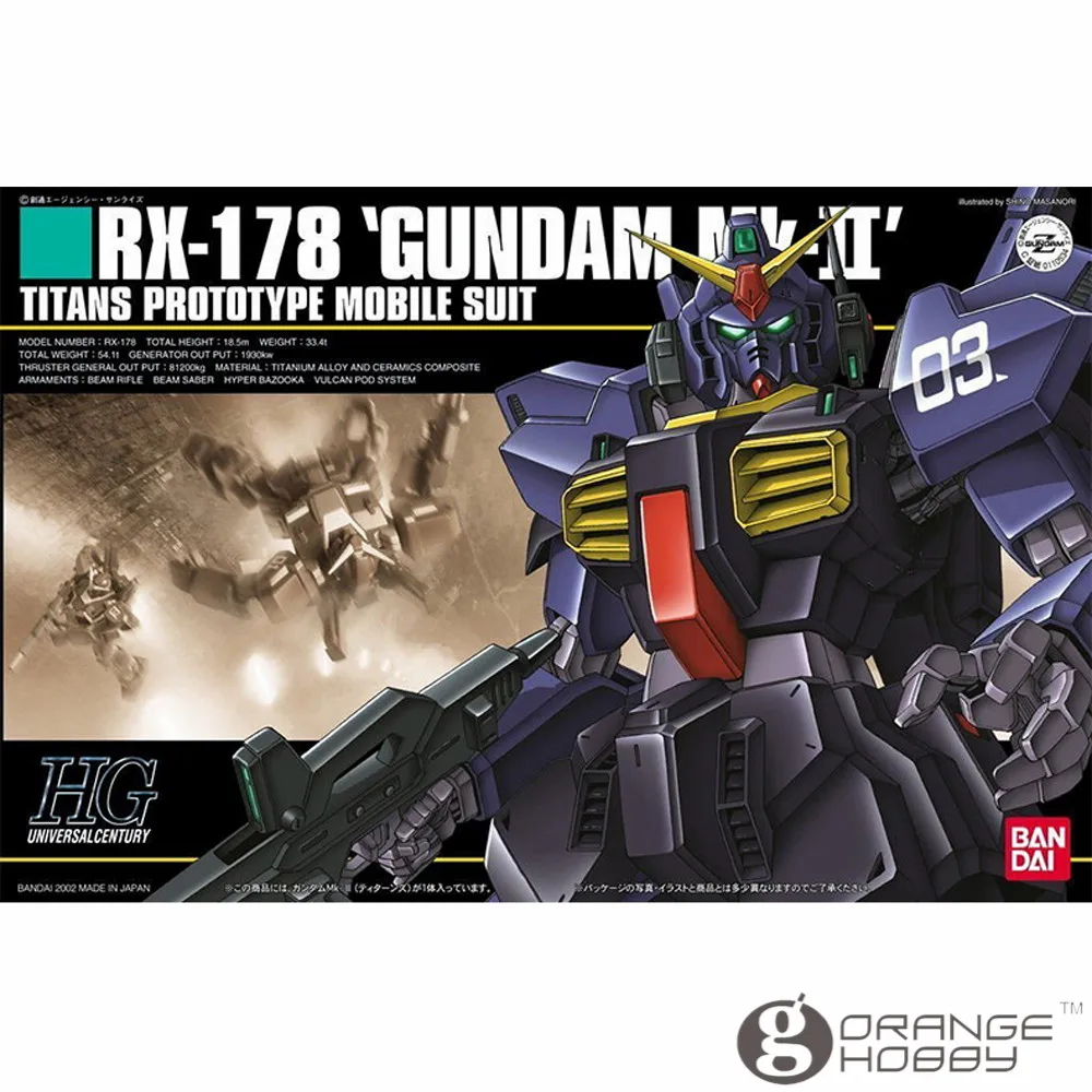 Ohs Bandai HGUC 030 1/144 RX-178 Gundam MK-II Титаны мобильный костюм сборки модель Наборы | Игрушки и