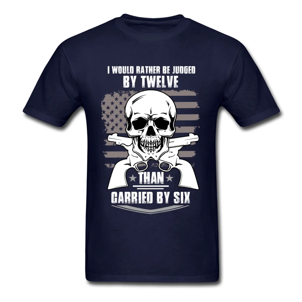 GUNS AND SKULL Tops T Shirt 2018 Hot Sale Crewneck Printed On Short Sleeve Pure Cotton Boy T Shirts Camisa Tee-Shirts GUNS AND SKULL navy