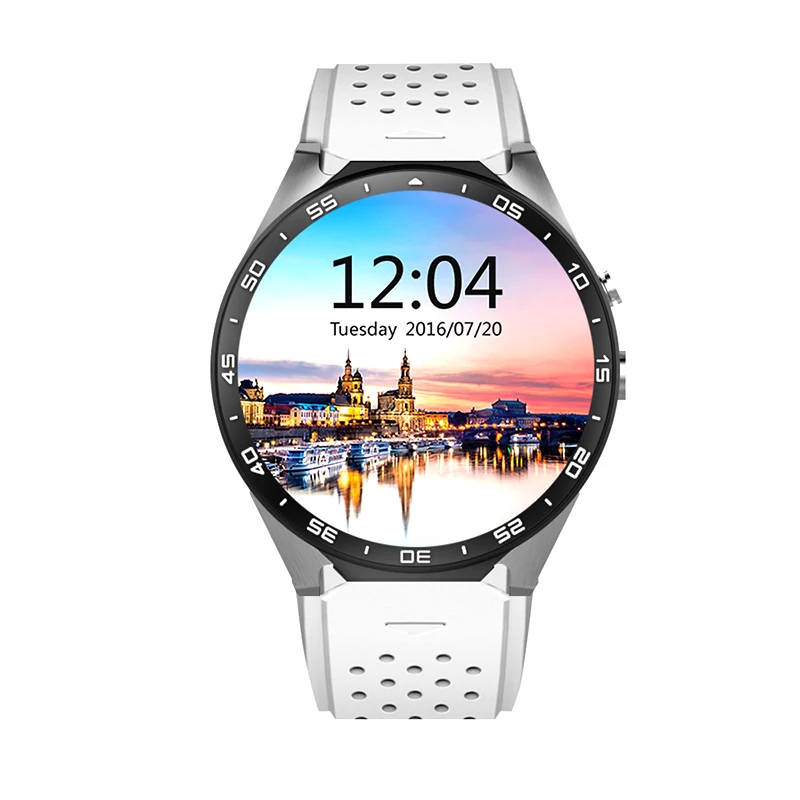 AOSMAN KW88 SIM карта 3g Android 5 1 часы 4 Гб 400*400 камера монитор сердечного ритма gps в Google