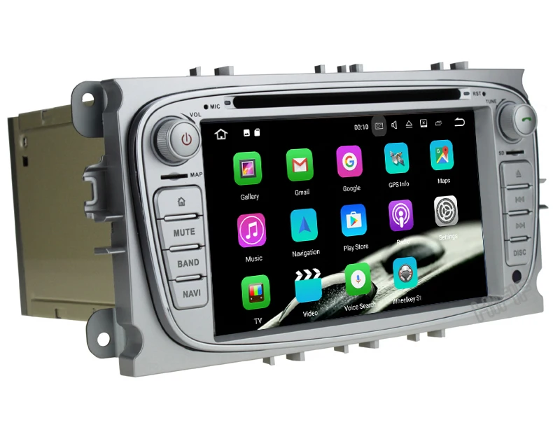 Perfect 4+32GB 2 din Android 8.0 Octa Core Car DVD Player GPS Navi for Ford Focus Galaxy with Audio Radio Stereo wifi Head Unit 1024*600 11