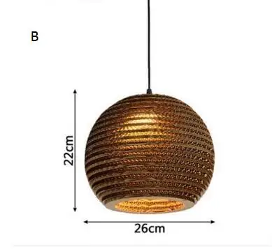 Личность бумажный кулон соты огни картон персонализированные гостиная ресторан кафе магазин одежды подвесные светильники - Цвет корпуса: B