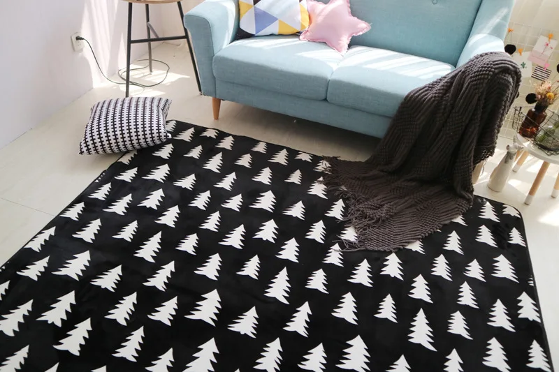 Модный черно-белый геометрический этнический коврик для прихожей, гостиной, спальни, декоративный коврик для ванной комнаты, коврик для йоги