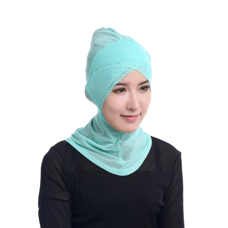 Модные женские хиджабы-шарфы, исламский шейный колпак, полное покрытие, внутренний хиджаб, Женский мусульманский головной убор для химии