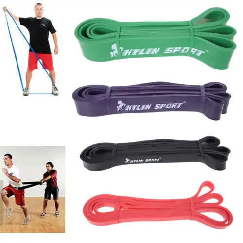 Free Shipping Nature Pure Latex resistance bands  6 size fitness power training strength loop pull up bands rubber expander