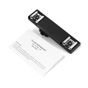 

Dual Hot Shoe Flash Speedlite Bracket Splitter for Nikon D750 D7200 D7100 D7000 D800 D810 D600 DSLR Camera Camcorder