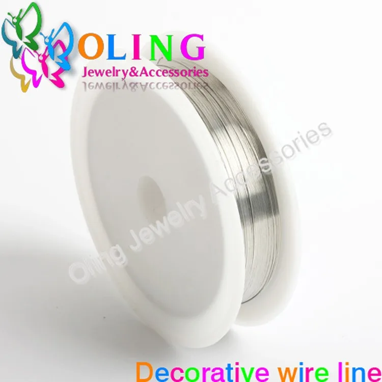 OlingArt 0.4MM 12M/Roll Wire Line Mixed Multicolor Plated Beaded Crafts DIY Choker Bracelet Necklace Jewelry Making OlingArt 0.4MM 12M/Roll Wire Line Mixed Multicolor Plated Beaded Crafts DIY Choker Bracelet Necklace Jewelry Making