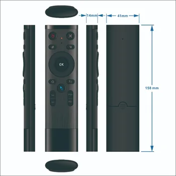 

10 pcs/lot Q5 Air Mouse Wireless 2.4G Voice Remote Control With USB For Smart TV box